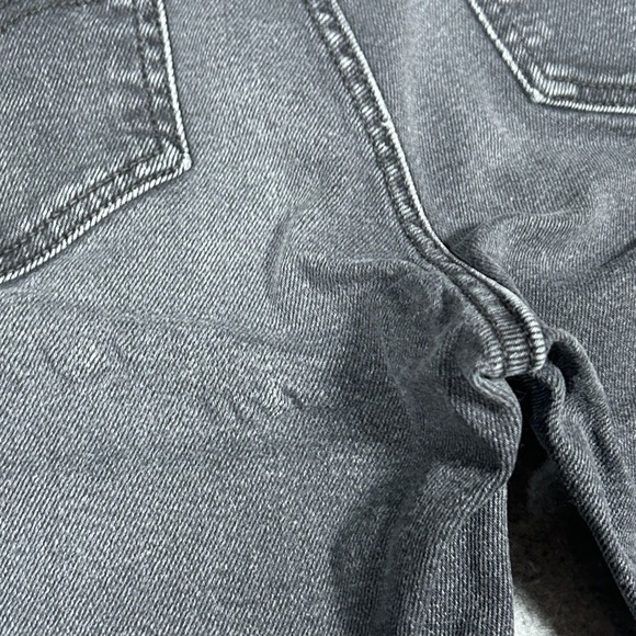 Levi's denim jeans Womens 31x30 Black Superlow Boot Low Rise Distressed red tab - Picture 14 of 16